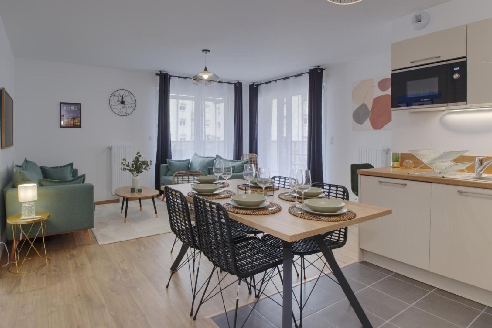 Le Normand- Appartement Neuf, 3 Chambres, Terrasse Rennes Exteriör bild